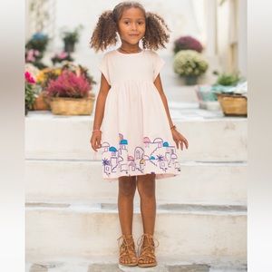 Tea Collection Santorini Cityscape Graphic Dress